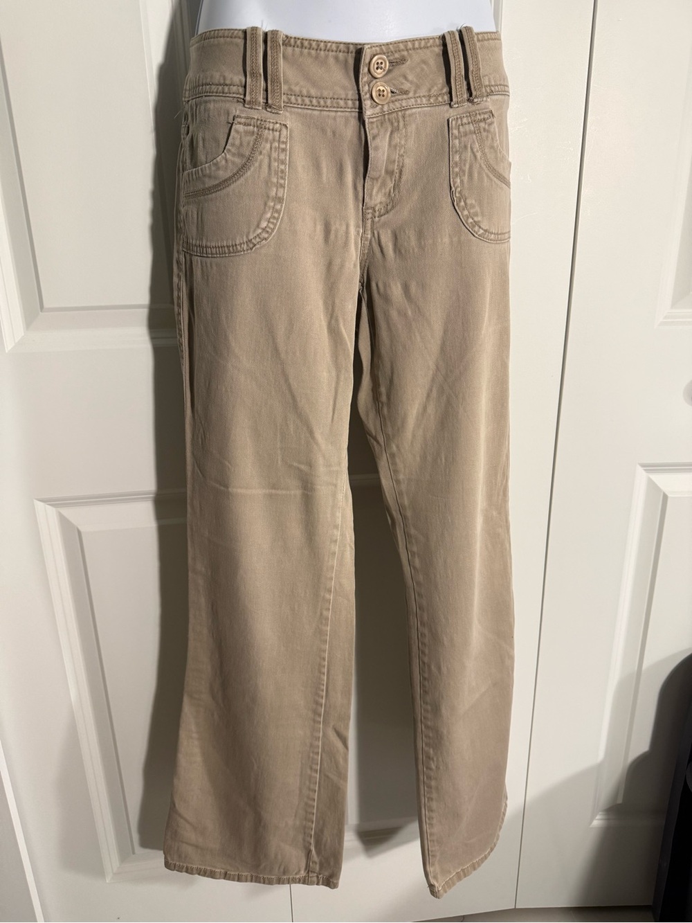 BeBop Khaki Wide-Leg Jeans